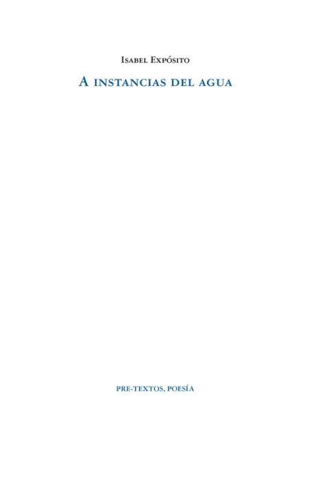 A Instancias del Agua