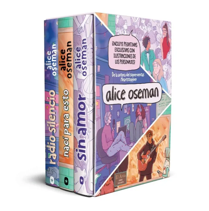 Estuche Alice Oseman: sin Amor, Nací para Esto, Radio Silencio