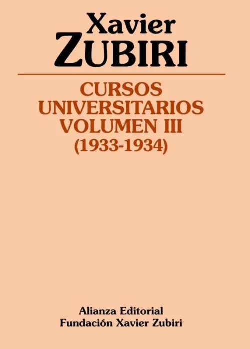 Cursos Universitarios. Volumen Iii (1933-1934)