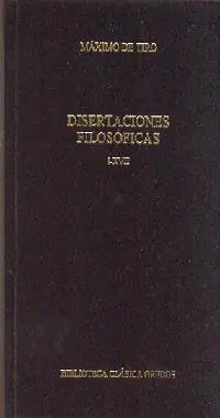 Disertaciones Filosoficas I-Xvii