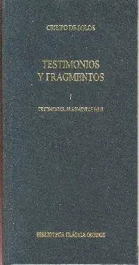 Testimonios y Fragmentos