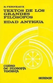 Textos de los Grandes Filosofos: Edad Antigua