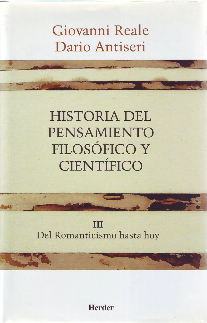 Historia del Pensamiento Filosófico y Científico Vol. Iii