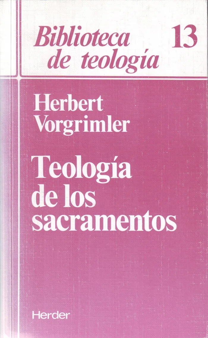 Teología de los Sacramentos