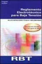 Reglamento Electrotécnico para Baja Tensión. Real Decreto 842/2002