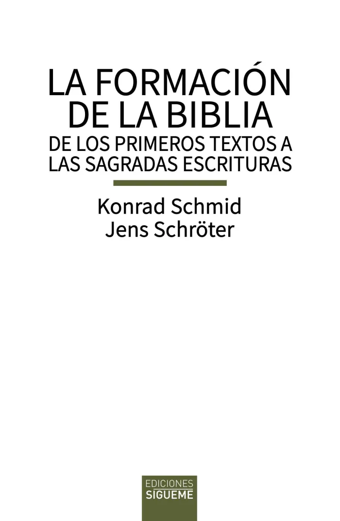La Formación de la Biblia