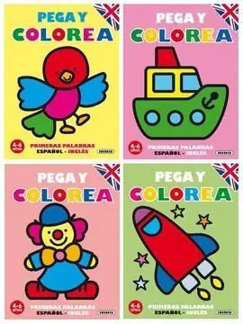 Pega/Colorea P. pal. esp. /Ingles