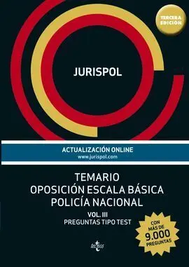 Temario 3 Oposición Escala Básica Policía Nacional - Jurispol