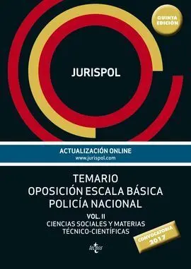 Temario Ii Oposición Escala Básica Policía Nacional