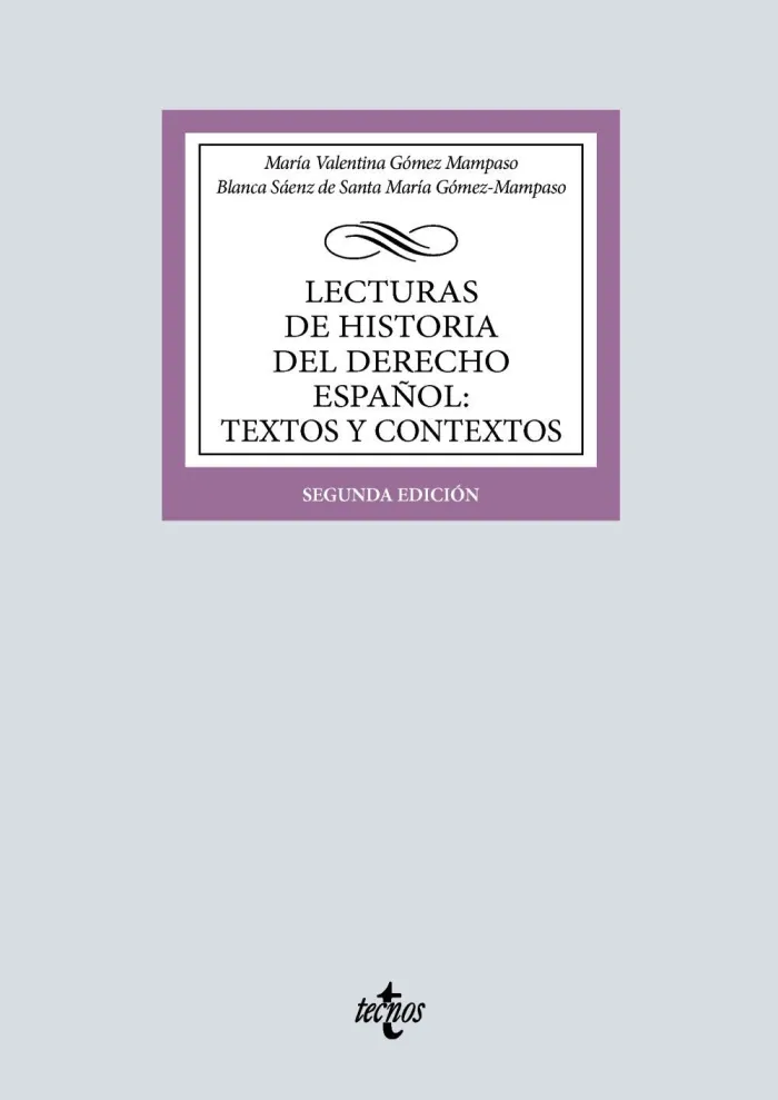 Lecturas de Historia del Derecho Español: Textos y Contextos