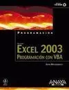 Excel 2003. Programación con Vba
