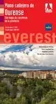 Plano Callejero de Ourense. Con Mapa de Carreteras de la Provincia