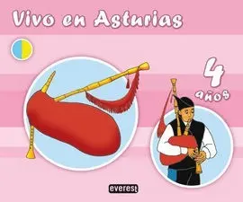 (08). (4 Años). Vivo en Asturias. cuaderno