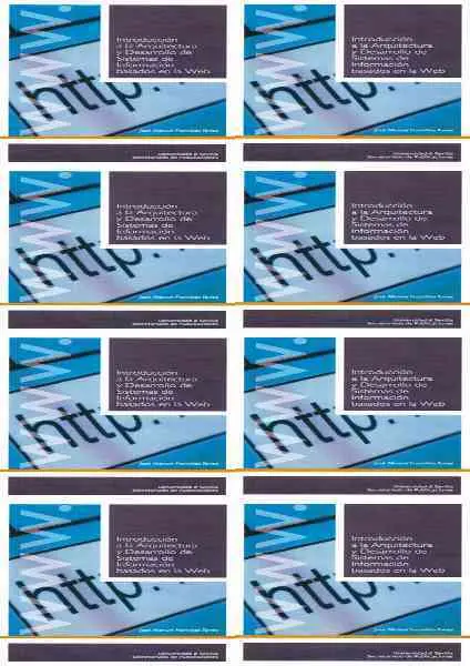 Introduccion Arquitectura y Desarrollo Sistemas Informac. web
