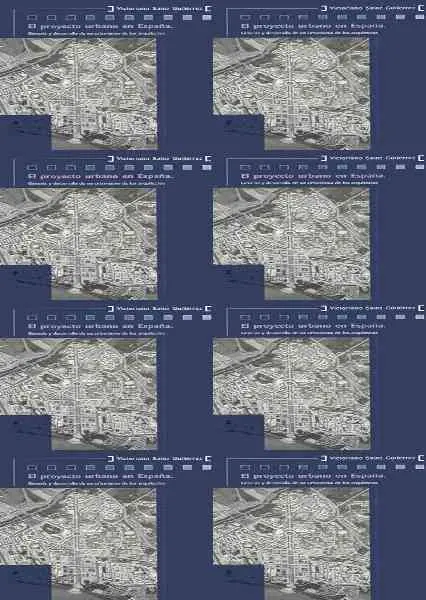 Proyecto Urbano en Espa?A. Genesis y Desarrollo de
