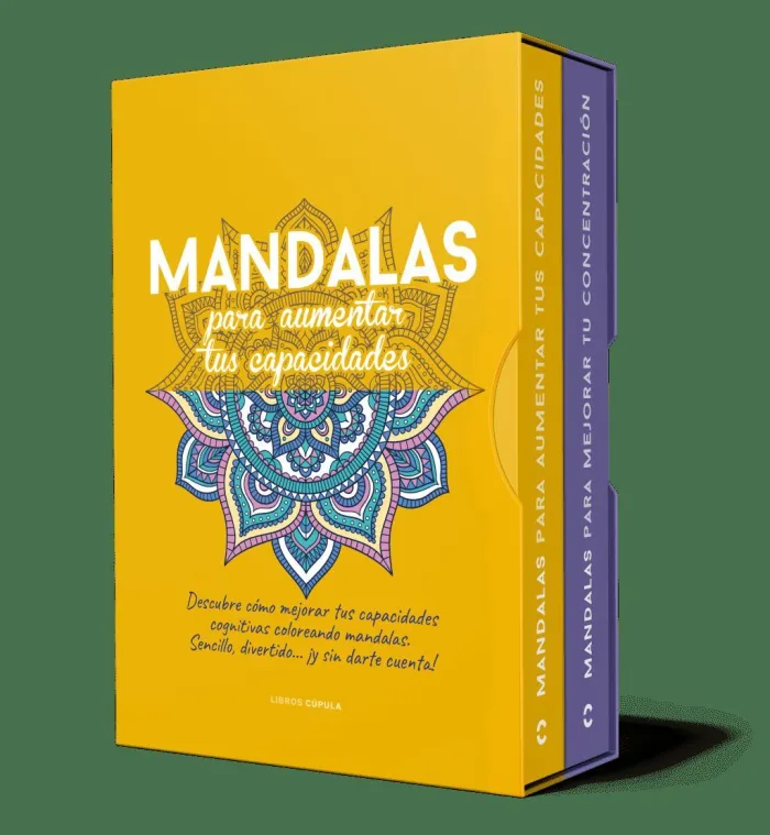 Estuche Mandalas para Mejorar tu Concentración + Mandalas para Aumentar Tus Capa