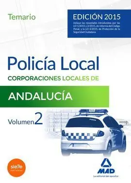 Temario 2 Policia Local de Corporaciones Locales de Andalucia 2015