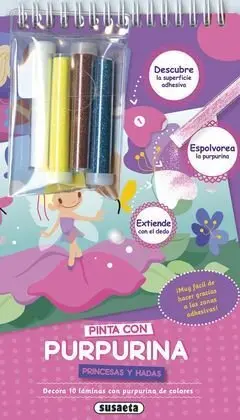 Pinta con Purpurina Princesas y Hadas