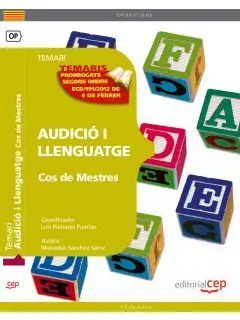 Cos de Mestres. Audició I Llenguatge. Temari