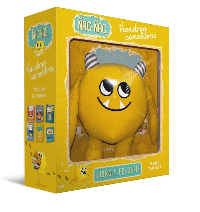 Ñac-Ñac, el Monstruo Comelibros. Libro y Peluche