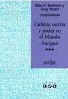 Cultura Escrita y Poder en el Mundo Antiguo