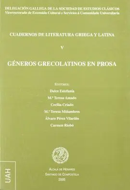 Generos Grecolatinos en Prosa