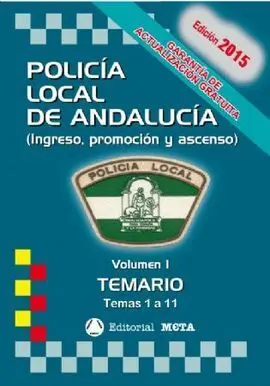 Temario Vol. 1 Policía Local de Andalucía 2015