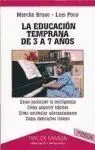 La Educación Temprana de 3 a 7 Años