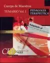 Temario 1 Cuerpo de Maestros Pedagogía Terapeutica