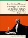 Antologia de Textos de les Illes Balears. Segle Xix. Volum Iv. Segona Part