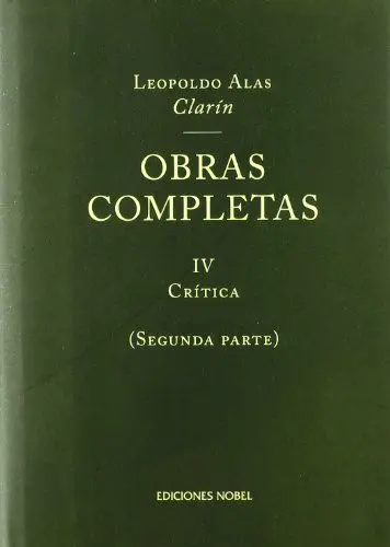 Obras Completas Iv (2ª Parte): Crítica