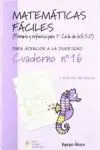 Matemáticas Fáciles 16, Educación Primaria