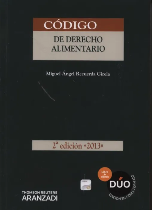 Código de Derecho Alimentario 2013