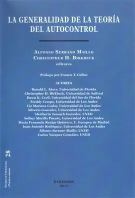 La Generalidad de la Teoria del Autocontrol