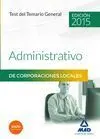 Test Temario General Administrativos Administraciones Locales