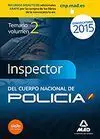 Temario Vol. 2 Ciencias Jurídicas Inspectores del Cuerpo Nacional de Policía 2015
