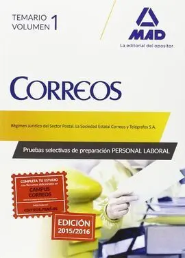 Personal Laboral Correos y Telegrafos Vol 1