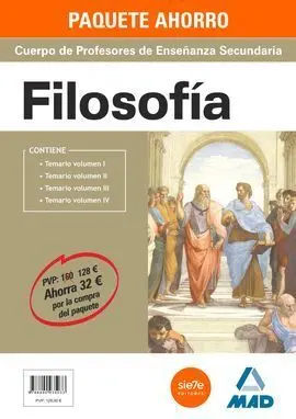Pack Ahorro Filosofia Profesores Enseñanza Secundaria (4 Vol. )
