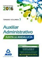 Temario 3 Auxiliares Administrativos Junta Andalucia 2016