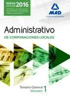 Temario 1 Administrativo de Corporaciones Locales 2016