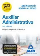 Temario 1 Auxiliar Administrativo Estado 2016