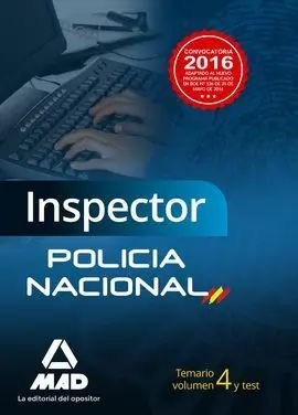 Inspector Cuerpo Policia Nacional Vol 4 y Test