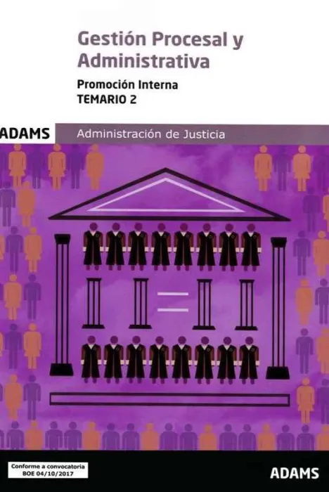 Temario 2 Gestión Procesal y Administrativa, Promoción Interna