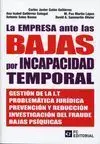 Empresa Ante las Bajas por Incapacidad Temporal, las