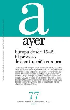Europa Desde 1945 el Proceso de Construcción