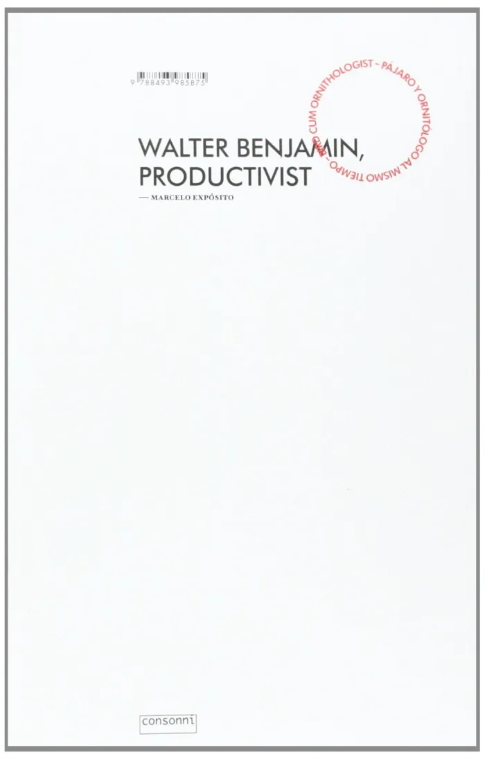 Walter Benjamin, Productivista