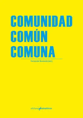 Comunidad. Común. Comuna