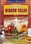 Velas Gel con Motivos Window Color Navidad