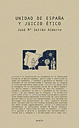 Unidad de España y Juicio Ético