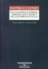 Instrucciones de los Modelos Normal, Simplificado y Básico de Contabilidad Local